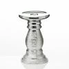 Richland Elegant Pillar Candle Holder 6" Silver Ceramic Shop By Event