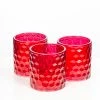 Richland Red Chunky Honeycomb Glass Votive & Tealight Holder Set Of 24 Shop By Event