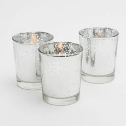 Shop By Event Richland Silver Mercury Votive Holders Set Of 12