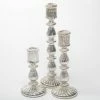 Shop By Event Richland Ribbed Unique Mercury Glass Taper Candle Holder Set Of 3
