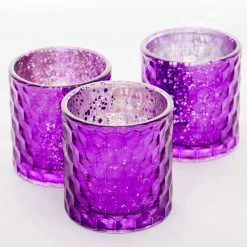 Richland Votive Holder Honeycomb Purple Mercury Set Of 48 Shop By Event