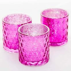 Richland Votive Holder Honeycomb Pink Mercury Set Of 48 Shop By Event