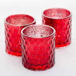 Shop By Event Richland Votive Holder Honeycomb Red Mercury Set Of 6