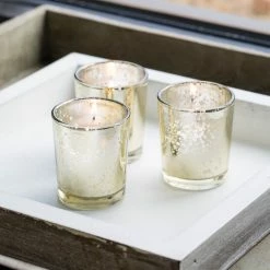 Richland Metallic Gold Mercury Votive Holders Set Of 72 Shop By Event