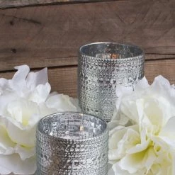 Richland Mercury Candle Holder Pearly Silver Small Set Of 36 Shop By Event