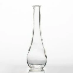 Richland Clear Round Teardrop Bud Vase 7" Set Of 12