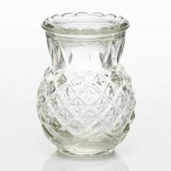 Richland Glass Bud Vase Clear Pineapple Set Of 48 Weddings