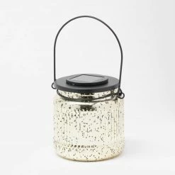 Richland Ribbed Mercury Solar Jar – Gold Set Of 12 Fall