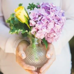 Richland Glass Bud Vase Clear Round Perfume Set Of 36 Weddings