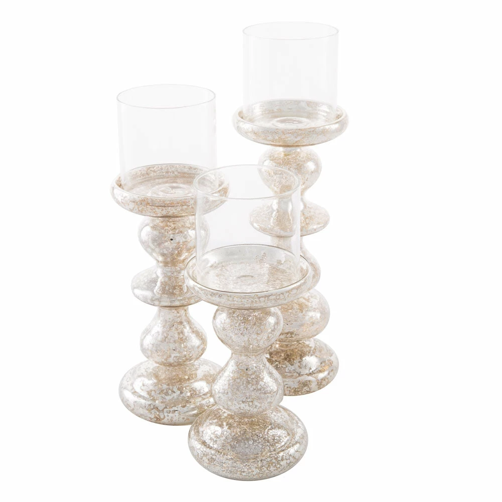 Shop By Event Richland Elegant Mercury Candle Holder 6" 3 Shop By Event Richland Elegant Mercury Candle Holder 6"