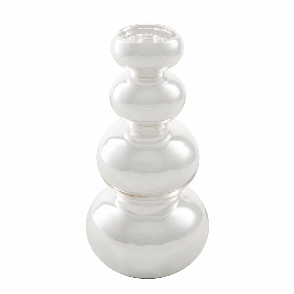 Shop By Event Richland Tealight Candle Holder Silver Bubble 9” 1 Shop By Event Richland Tealight Candle Holder Silver Bubble 9”