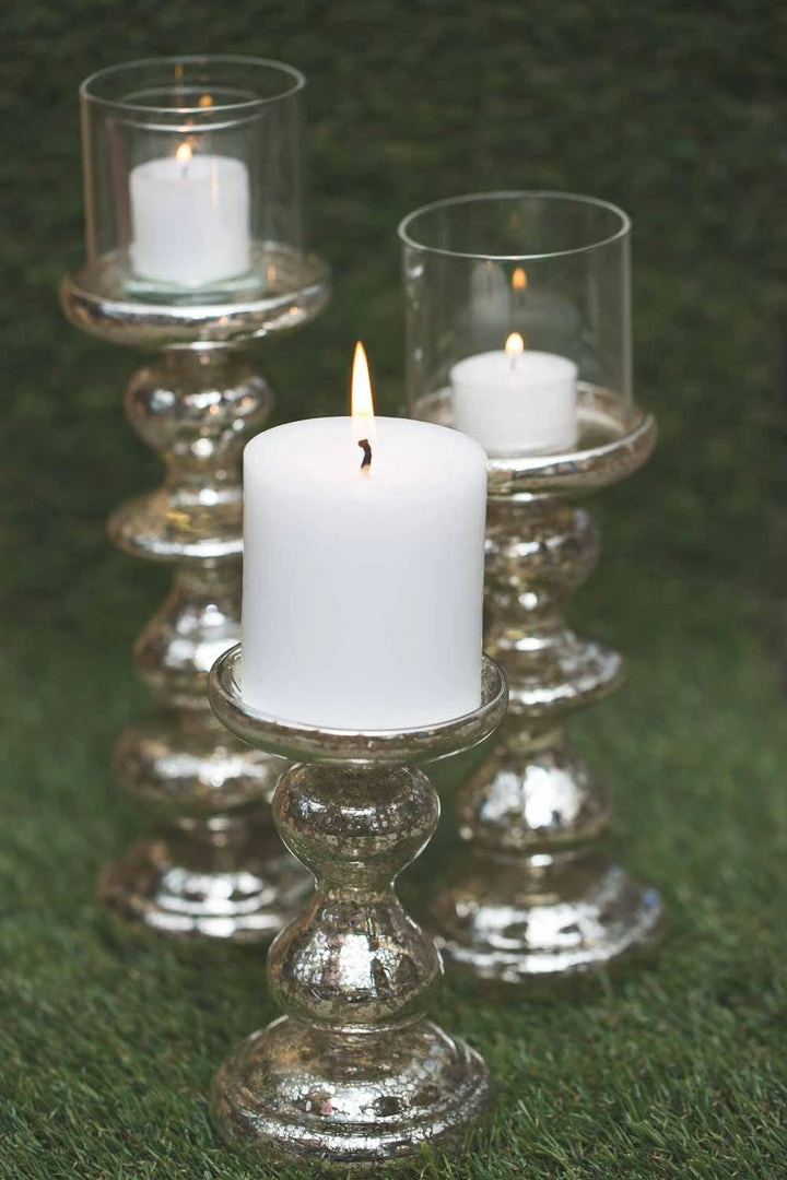 Shop By Event Richland Elegant Mercury Candle Holder 6" 2 Shop By Event Richland Elegant Mercury Candle Holder 6"