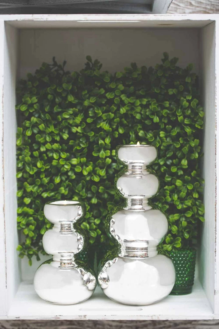 Shop By Event Richland Tealight Candle Holder Silver Bubble 9” 2 Shop By Event Richland Tealight Candle Holder Silver Bubble 9”