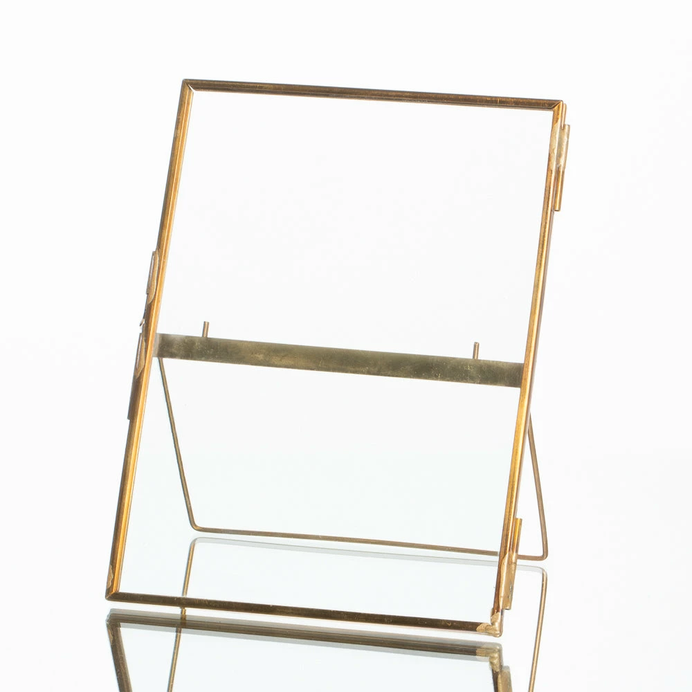 Shop By Event Richland Double Glass & Brass Photo Frame 5" X 7" 1 Shop By Event Richland Double Glass & Brass Photo Frame 5" X 7"