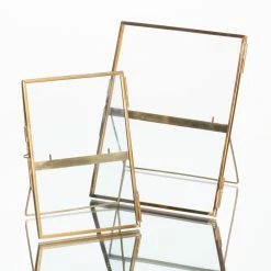 Shop By Event Richland Double Glass & Brass Photo Frame Set Of 2