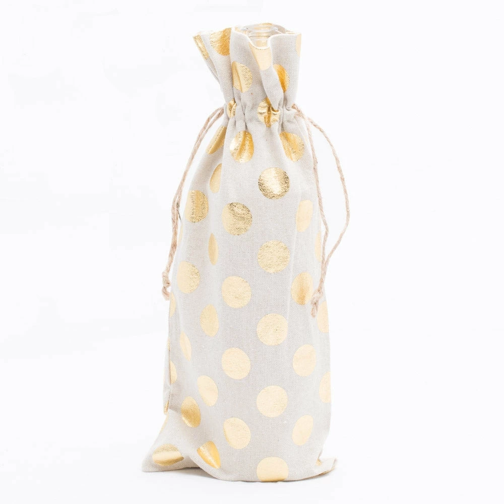 Richland Linen Bag 6" X 14" With Gold Dots Set Of 12 1 Richland Linen Bag 6" X 14" With Gold Dots Set Of 12