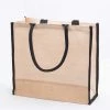 Richland Jute Blend Tote With Black Accents Set Of 6