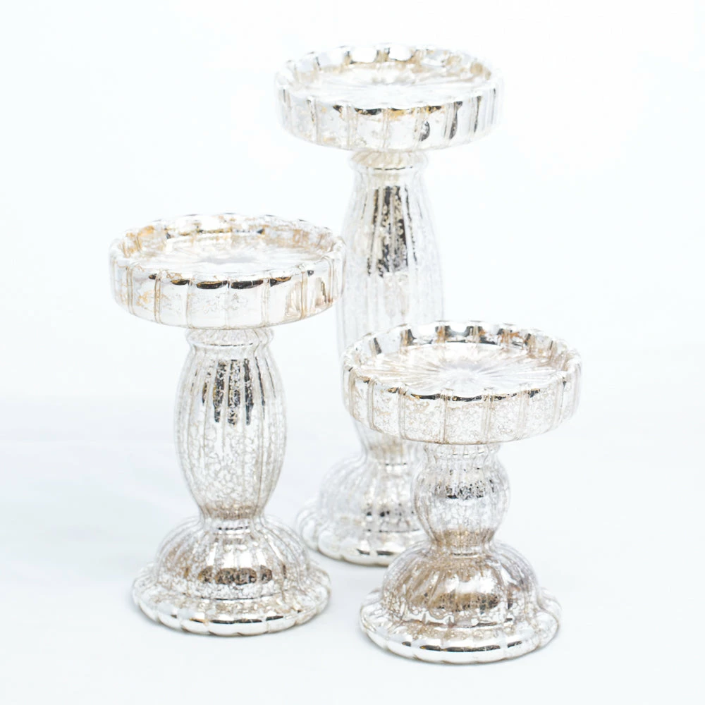 Richland Rayner Mercury Pillar Candle Holder Set Of 3 Shop By Event 1 Richland Rayner Mercury Pillar Candle Holder Set Of 3 Shop By Event