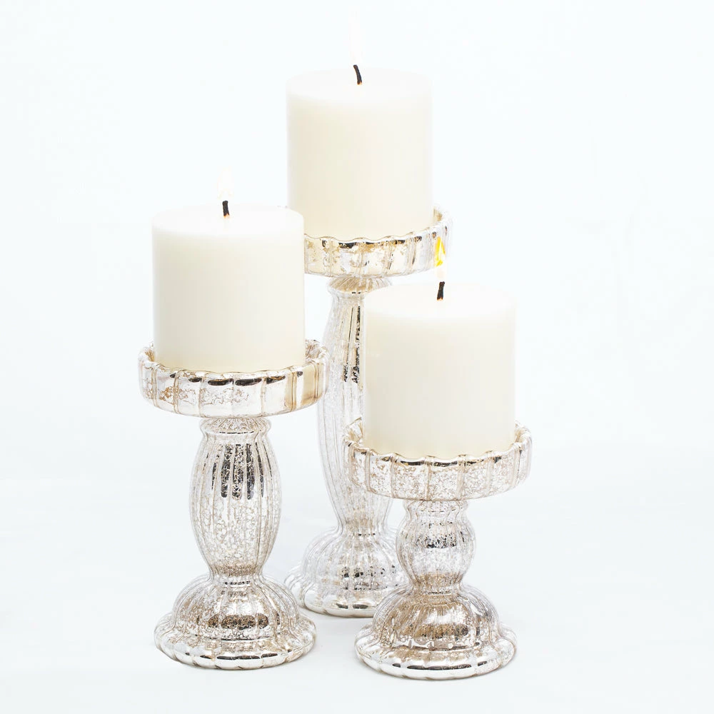 Richland Rayner Mercury Pillar Candle Holder Set Of 3 Shop By Event 3 Richland Rayner Mercury Pillar Candle Holder Set Of 3 Shop By Event
