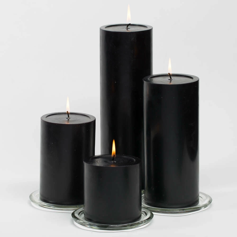 Shop By Event Richland 4" X 6" Black Pillar Candles Set Of 6 2 Shop By Event Richland 4" X 6" Black Pillar Candles Set Of 6