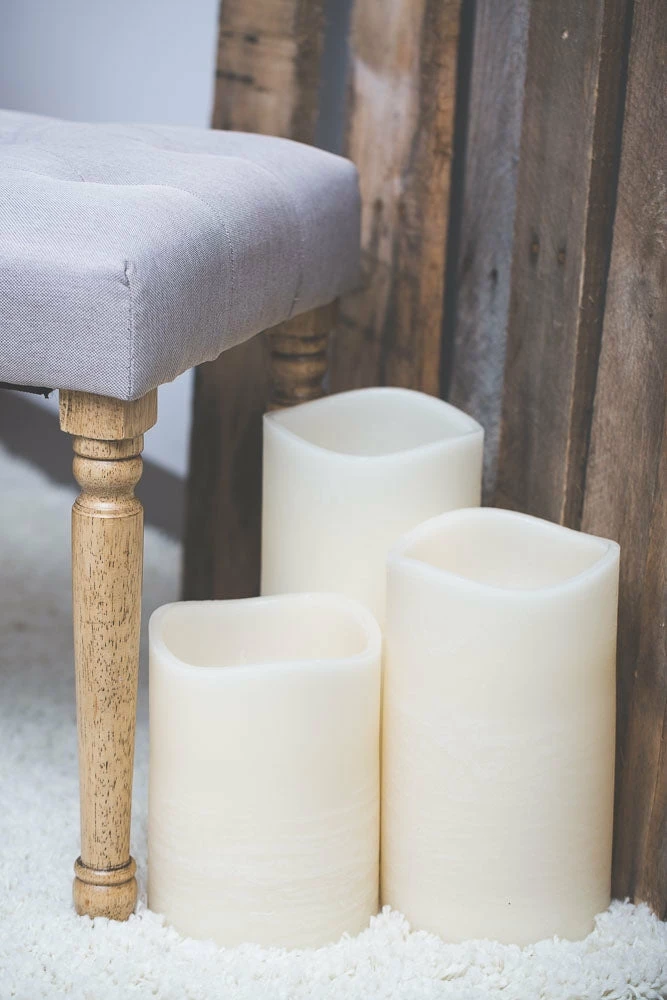 Richland LED Big Pillar Candles Ivory 6” Set Of 12 Fall 2 Richland LED Big Pillar Candles Ivory 6” Set Of 12 Fall