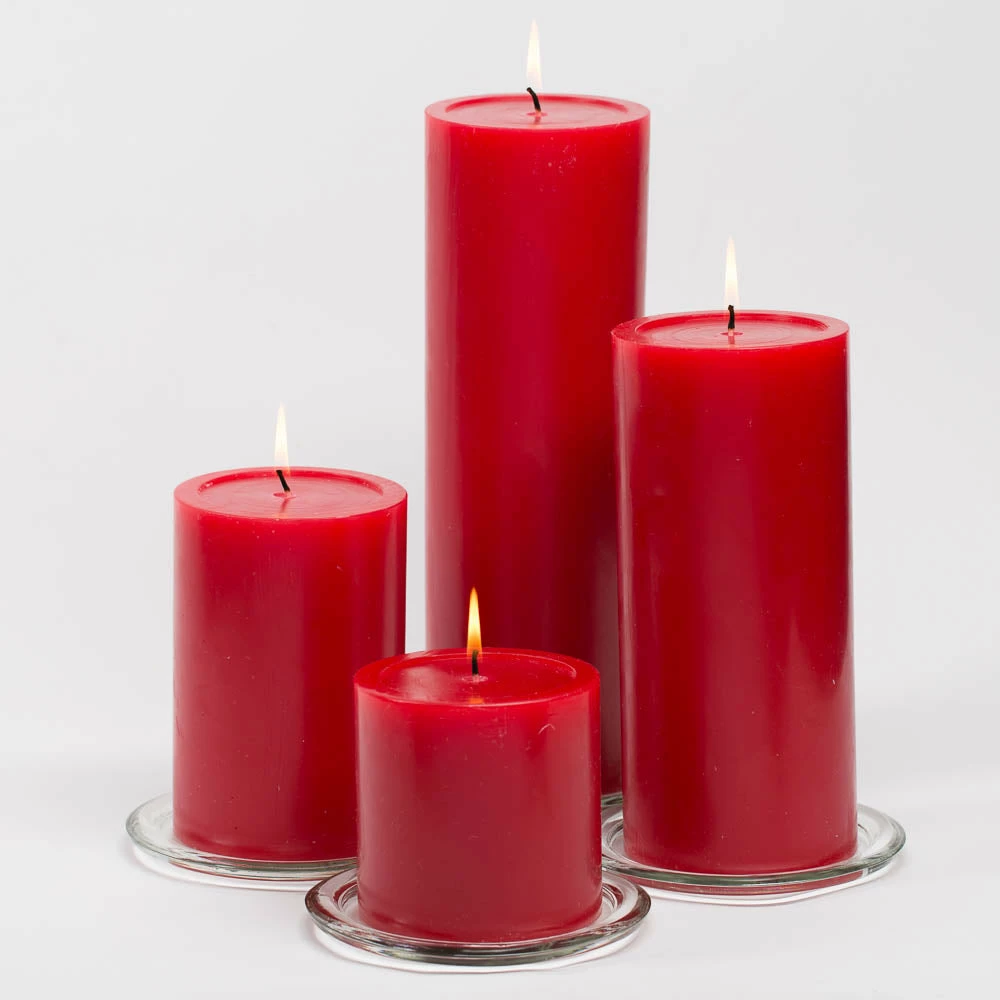Richland 4" X 12" Red Pillar Candle 2 Richland 4" X 12" Red Pillar Candle