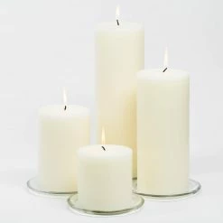 Richland 4" X 4" Ivory Pillar Candles Set Of 6 Shop By Event 5 Richland 4