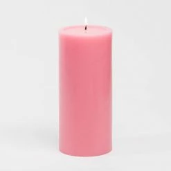 Richland 4" X 9" Pink Pillar Candle
