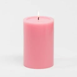 Shop By Event Richland 4" X 6" Pink Pillar Candles Set Of 6