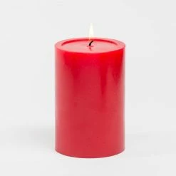 Richland 4" X 6" Red Pillar Candle