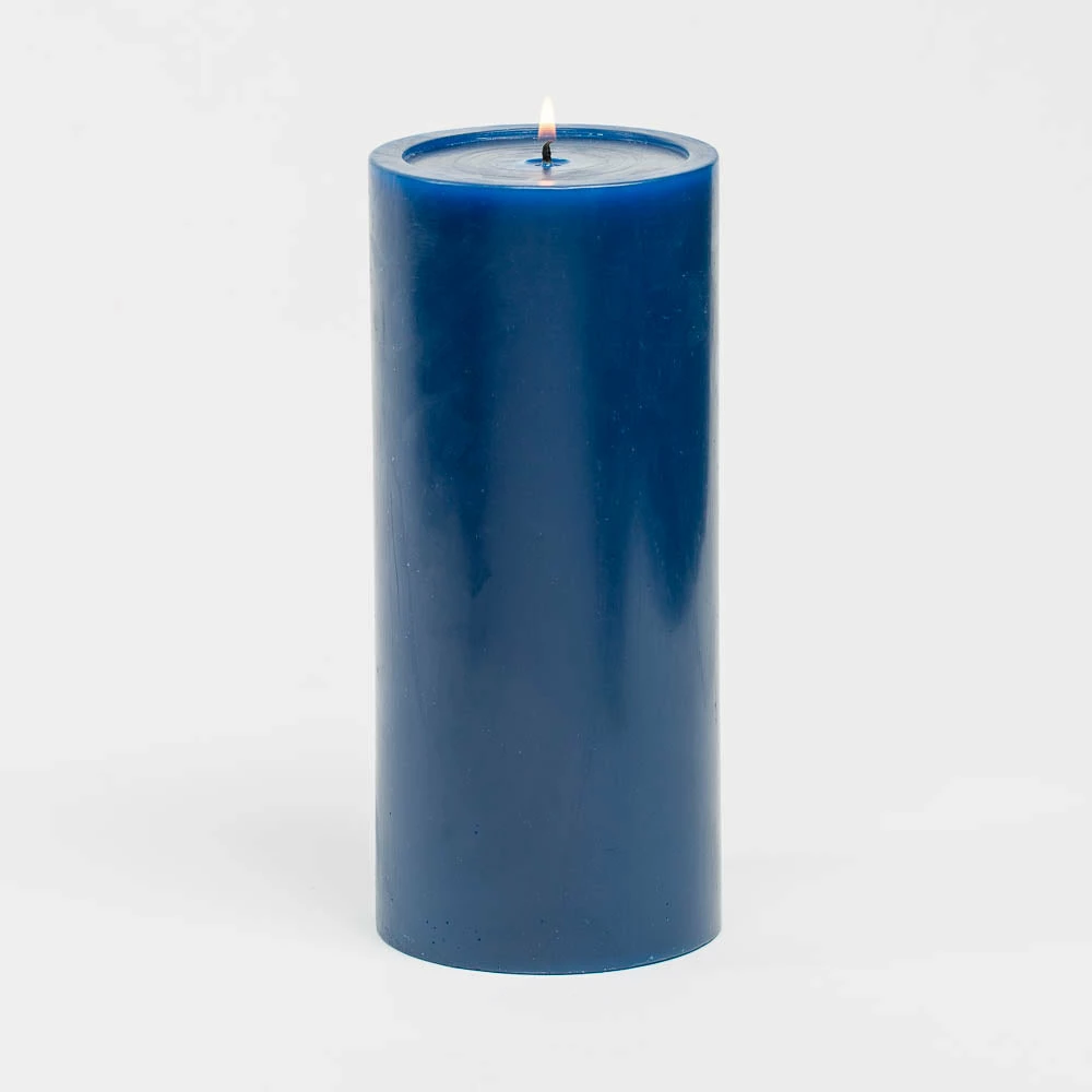 Richland 4" X 9" Navy Blue Pillar Candles Set Of 6 1 Richland 4" X 9" Navy Blue Pillar Candles Set Of 6