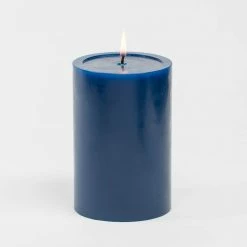 Richland 4" X 6" Navy Blue Pillar Candles Set Of 6