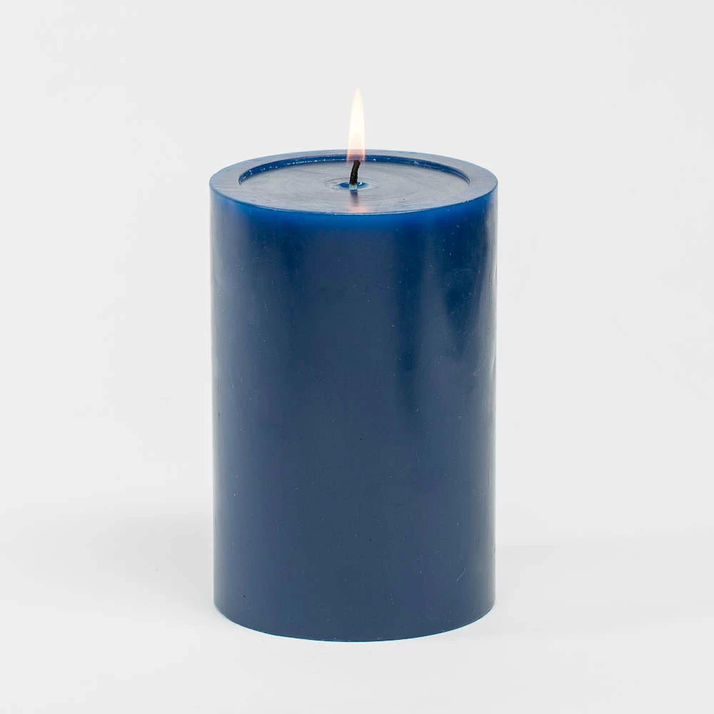 Richland 4" X 6" Navy Blue Pillar Candles Set Of 6 1 Richland 4" X 6" Navy Blue Pillar Candles Set Of 6