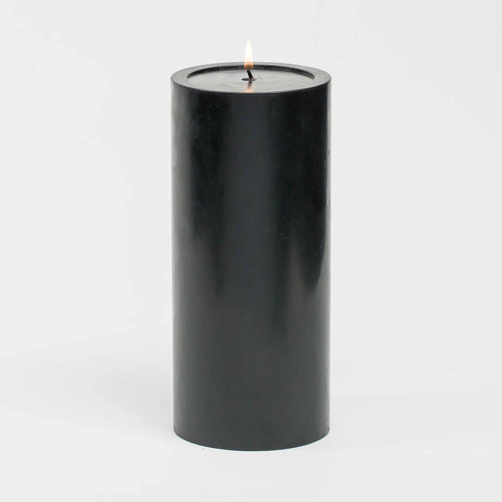 Richland 4" X 9" Black Pillar Candles Set Of 6 1 Richland 4" X 9" Black Pillar Candles Set Of 6