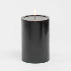 Shop By Event Richland 4" X 6" Black Pillar Candles Set Of 6