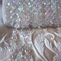 Richland Iridescent Acrylic Crystal Garland Flat Rounds 99ft
