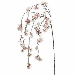 Richland Hanging Silk Cherry Blossom Branch Pink Silk Artificial 58" 5 Richland Hanging Silk Cherry Blossom Branch Pink Silk Artificial 58