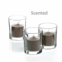 Ceremony Richland Votive Candles & Eastland Clear Votive Holders Set Of 12