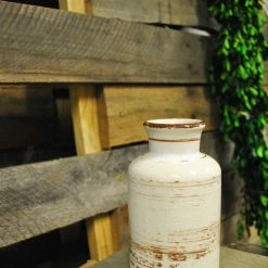 Weddings Richland Farmhouse White Ceramic Vase 5"