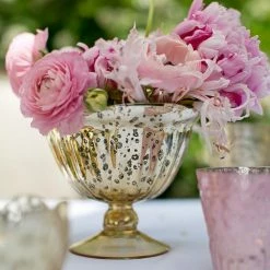 Richland Gold Carraway Compote Vase Anniversary