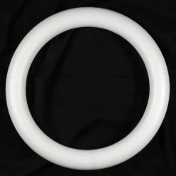 Richland FloraCraft Styrofoam Extruded Wreath White 16in Wreaths