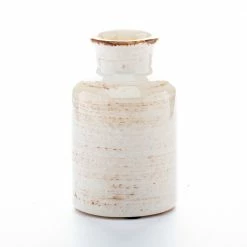 Weddings Richland Farmhouse White Ceramic Vase 5" Set Of 12