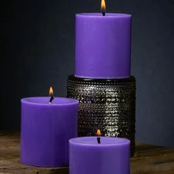 Richland Pillar Candles 3"x3" Lavender Set Of 24 Shop By Event