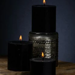 Richland Pillar Candle 3"x3" Black Shop By Event
