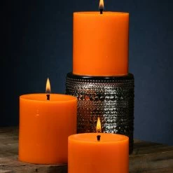 Shop By Event Richland Pillar Candle 3"x3" Orange