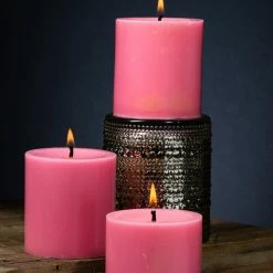 Richland Pillar Candles 3"x3" Pink Set Of 48 Shop By Event