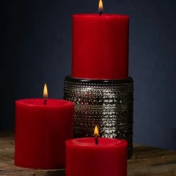 Shop By Event Richland Pillar Candles 3"x3" Red Set Of 48