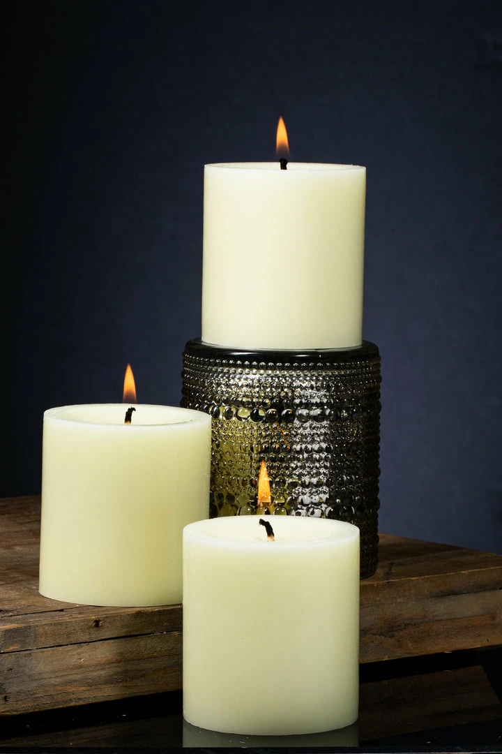 Shop By Event Richland Pillar Candles 3"x3" Ivory Set Of 48 3 Shop By Event Richland Pillar Candles 3"x3" Ivory Set Of 48