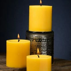 Shop By Event Richland Pillar Candles 3"x3" Yellow Set Of 48