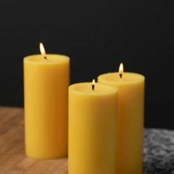 Richland Pillar Candles 3"x6" Yellow Set Of 12 Shop By Event